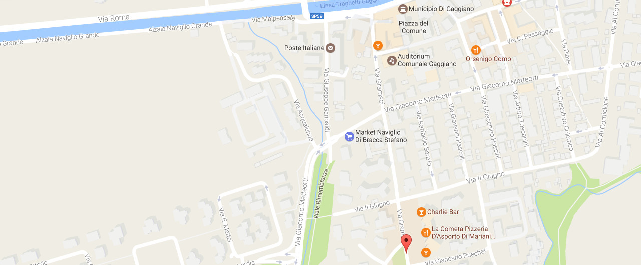 Mappa Via Gramsci, Gaggiano